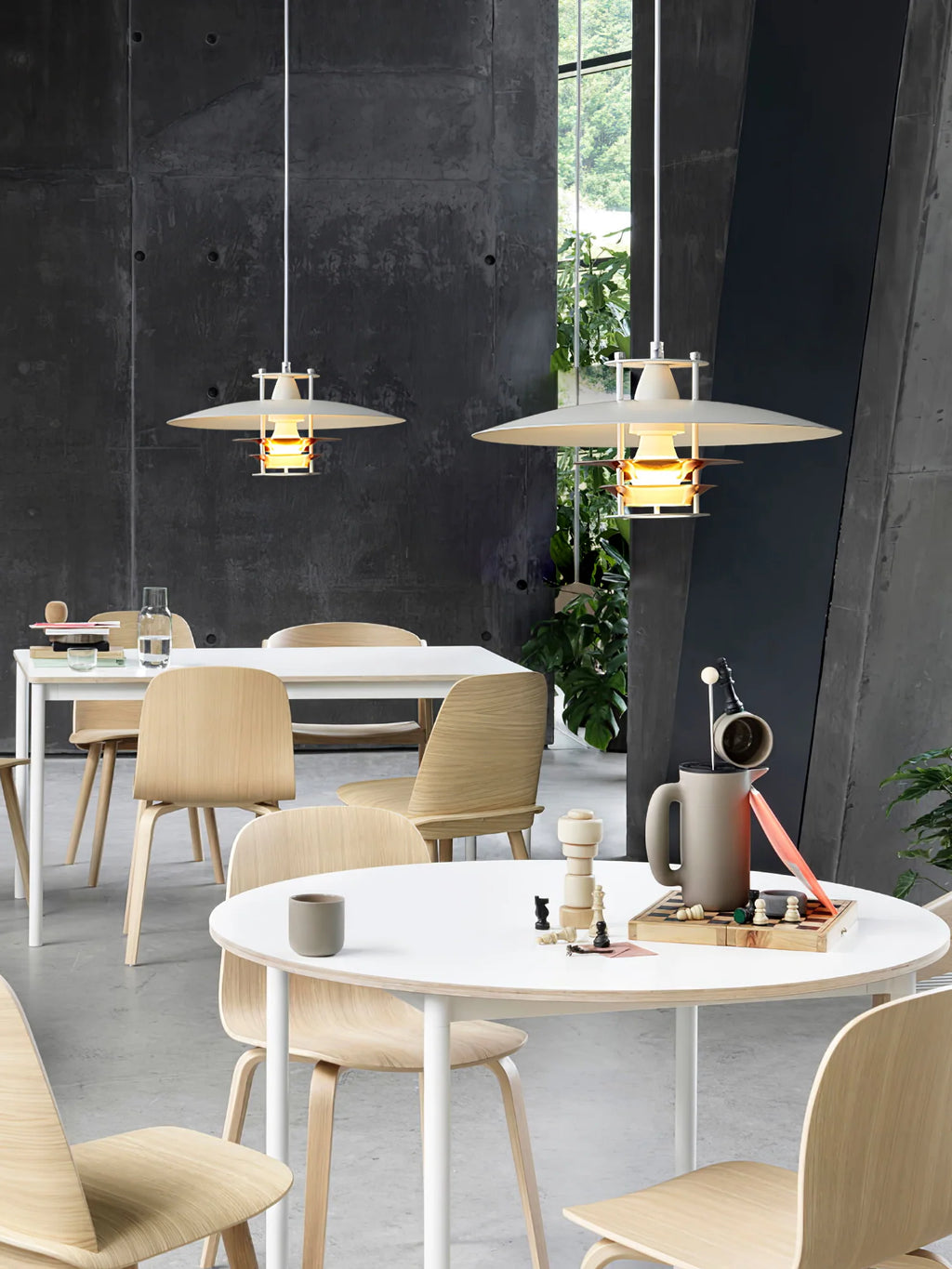 Tiered Disk Pendant Light