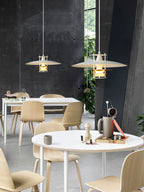 Tiered Disk Pendant Light