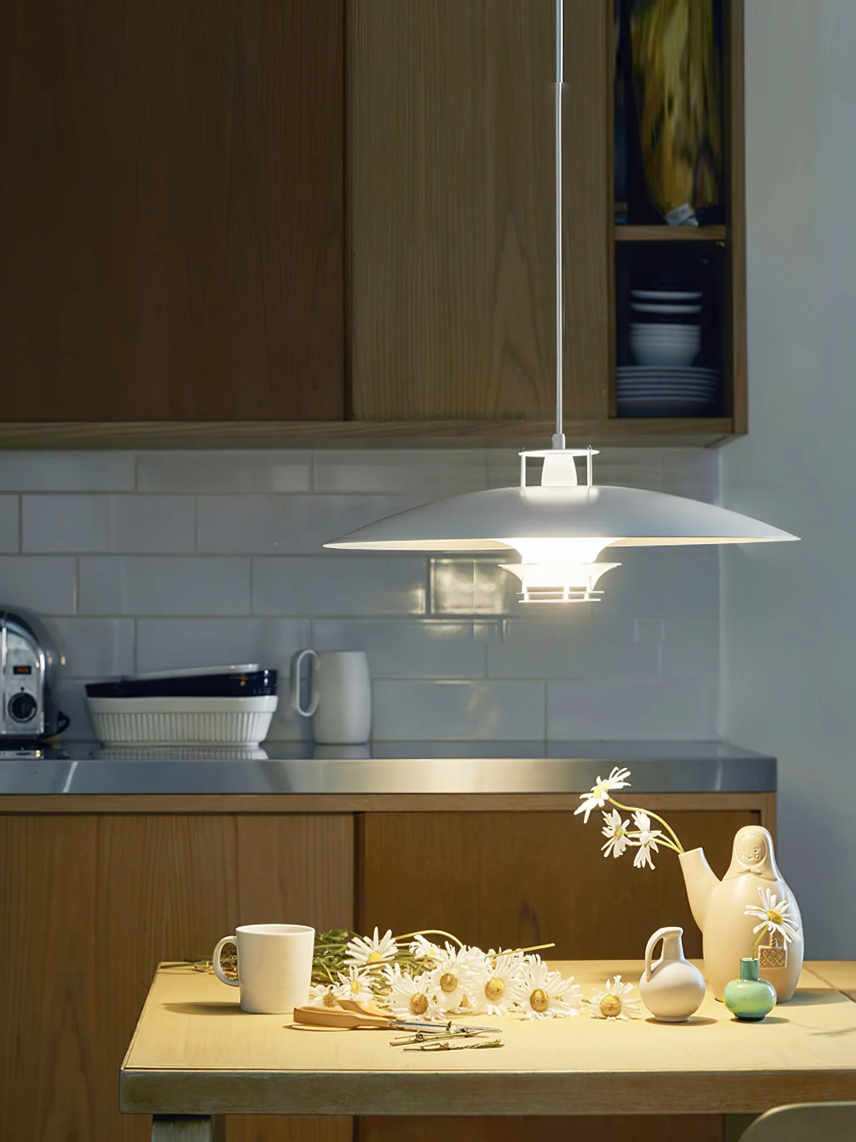 Tiered Disk Pendant Light