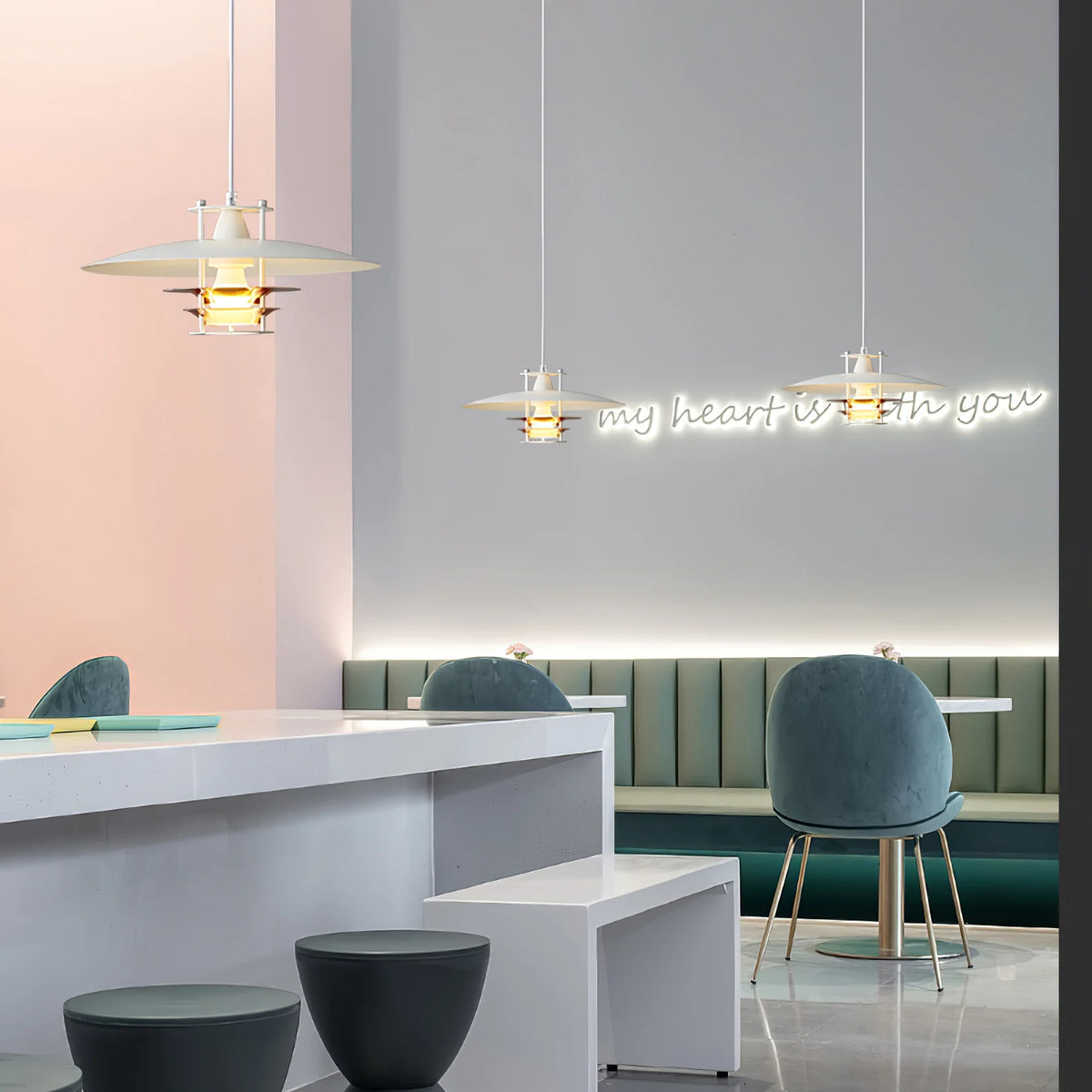 Tiered Disk Pendant Light