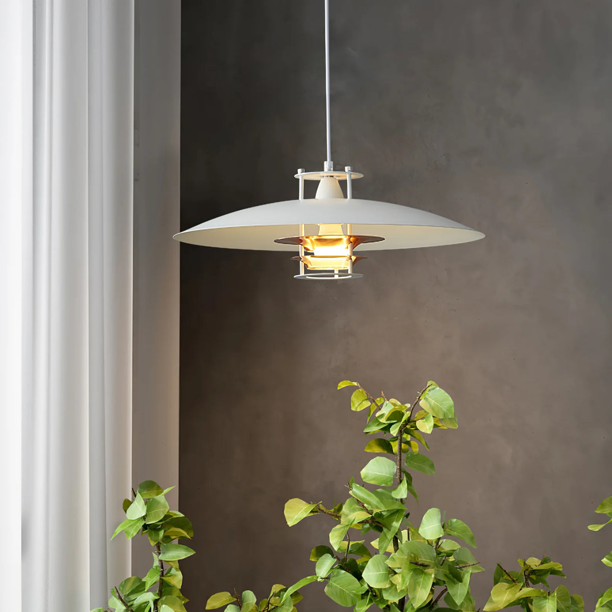 Tiered Disk Pendant Light