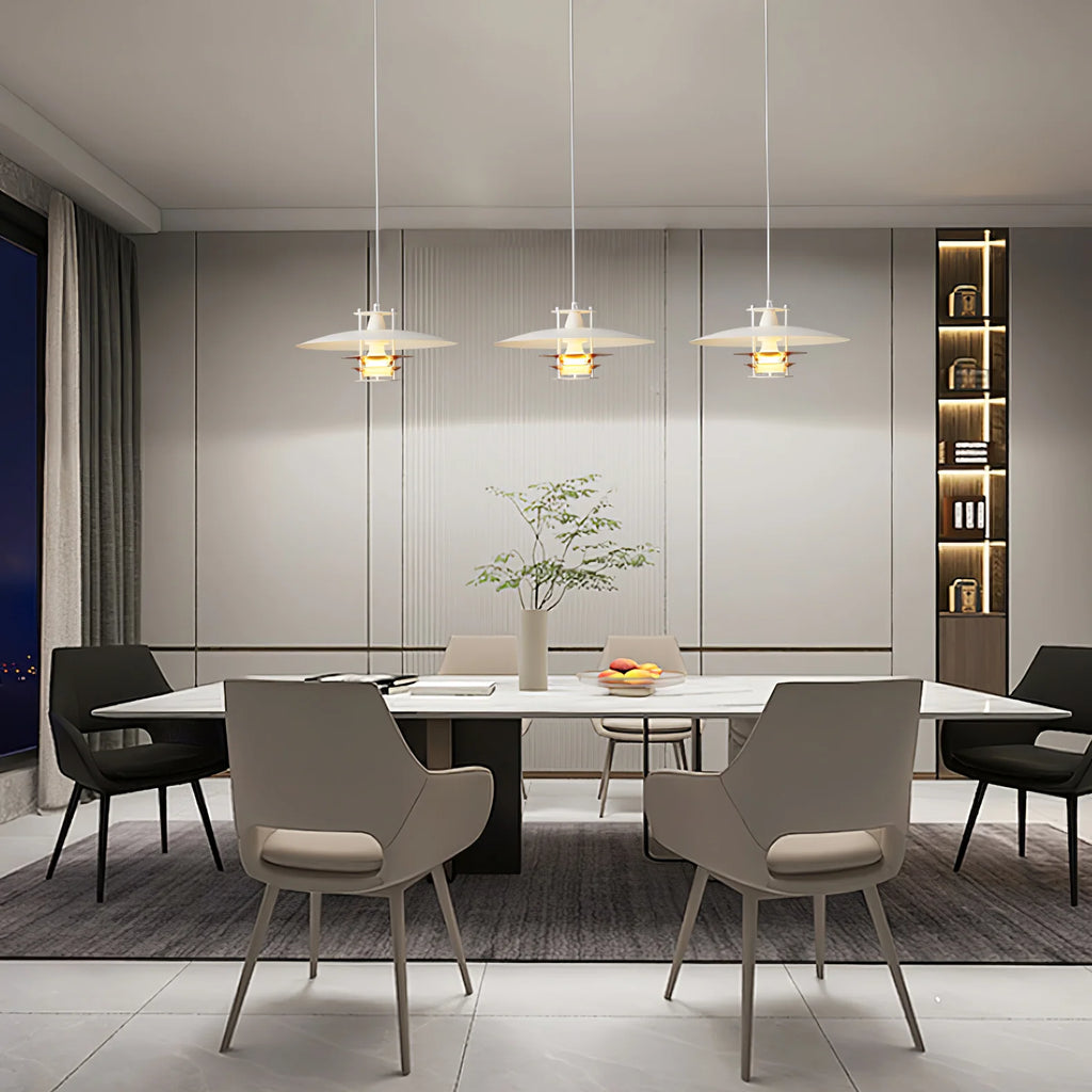 Tiered Disk Pendant Light