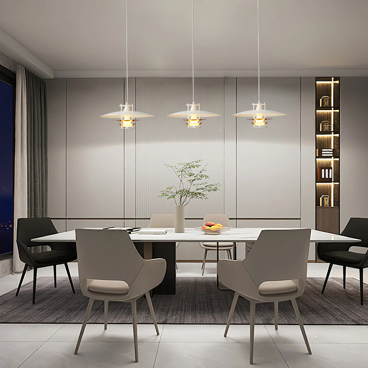 Tiered Disk Pendant Light