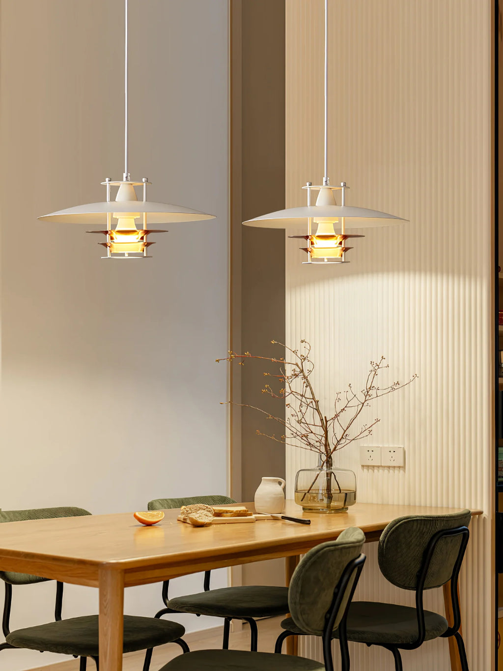 Tiered Disk Pendant Light
