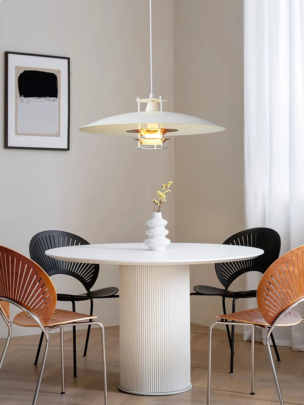 Tiered Disk Pendant Light