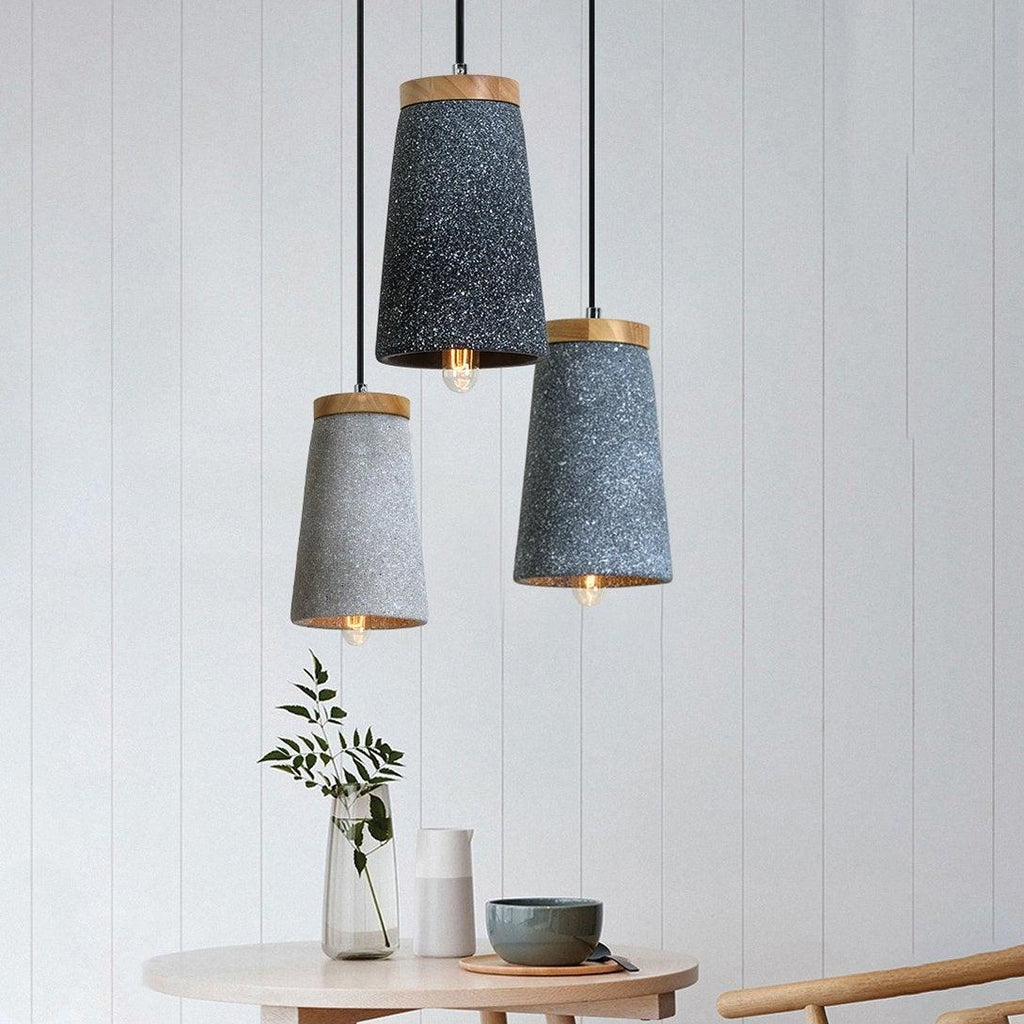 Coburg Wood Cement Pendant Light