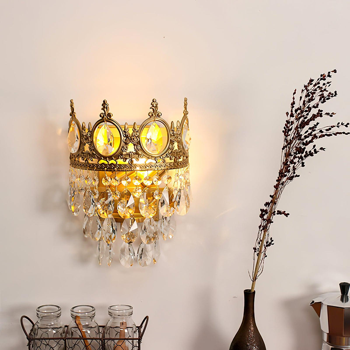 Vintage Crystal Wall lamp
