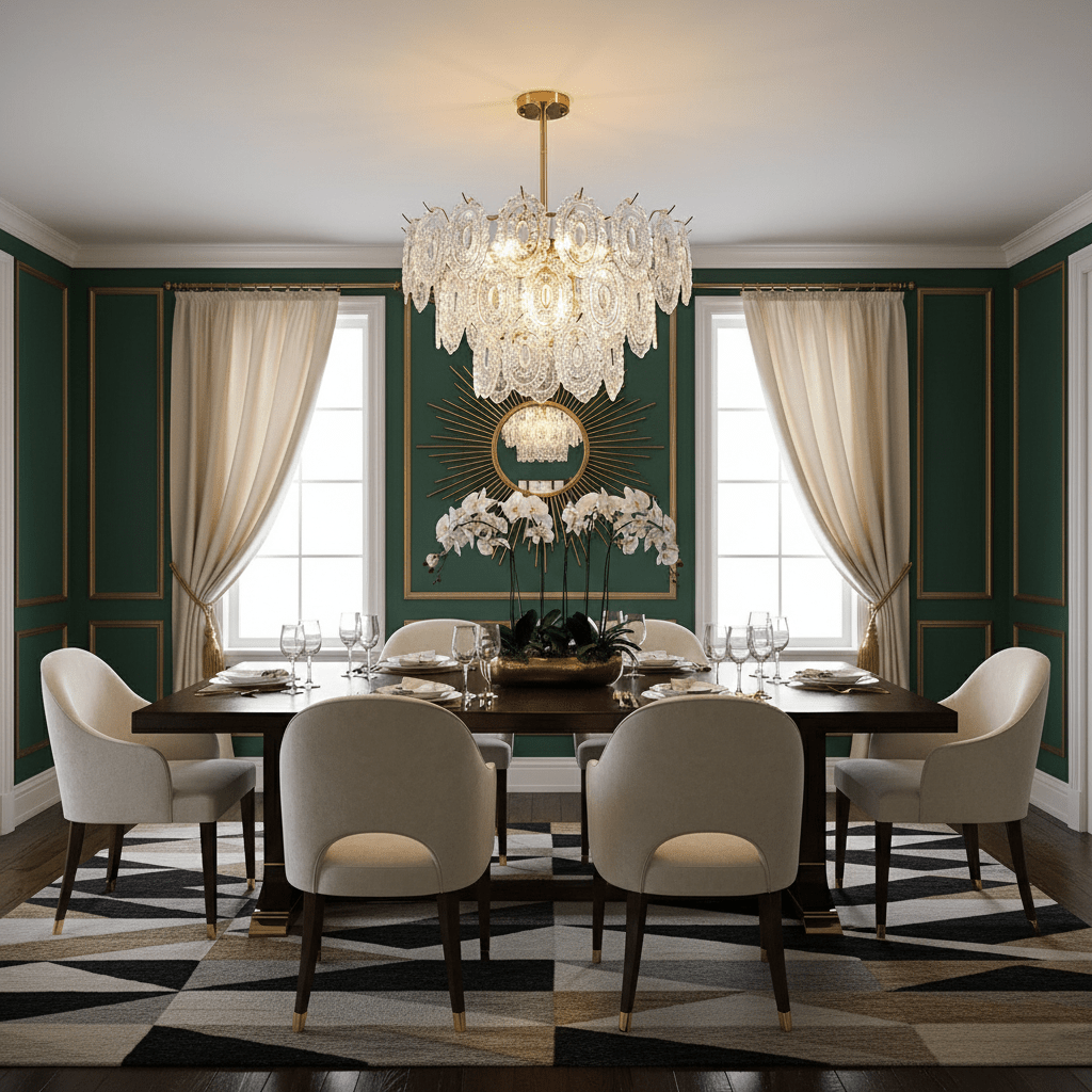 Wave Glass Chandelier
