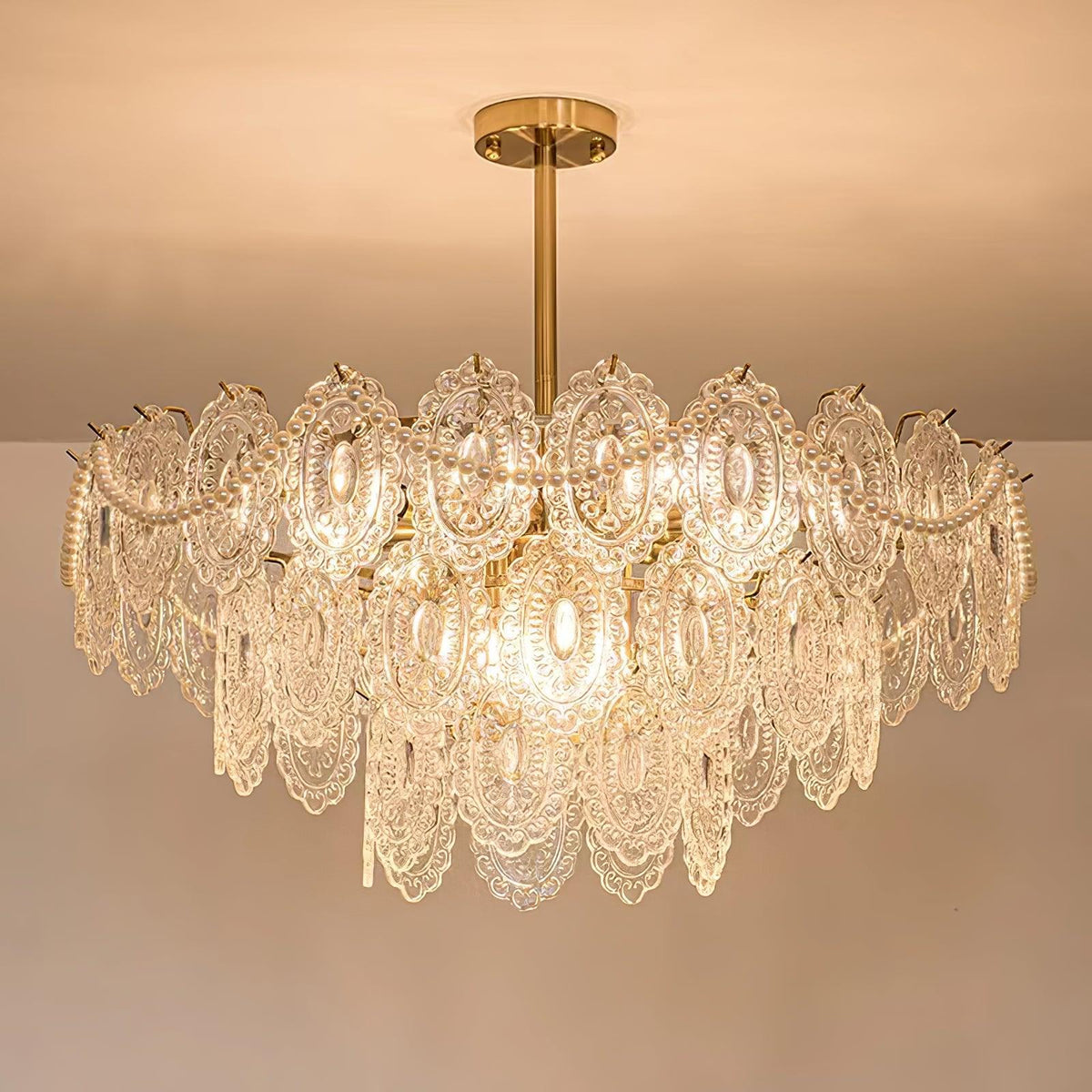 Wave Pearl Chandelier