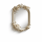 Floral Carve Vanity Mirror