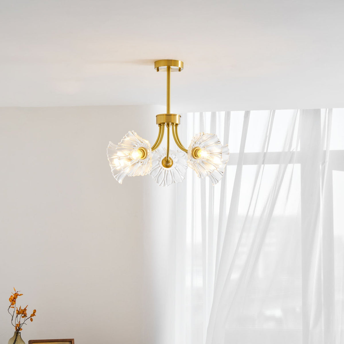 Kalin Flower Glass Chandelier