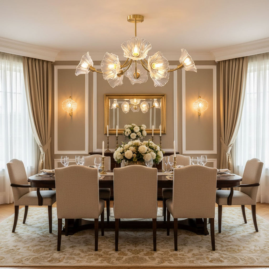Kalin Flower Glass Chandelier
