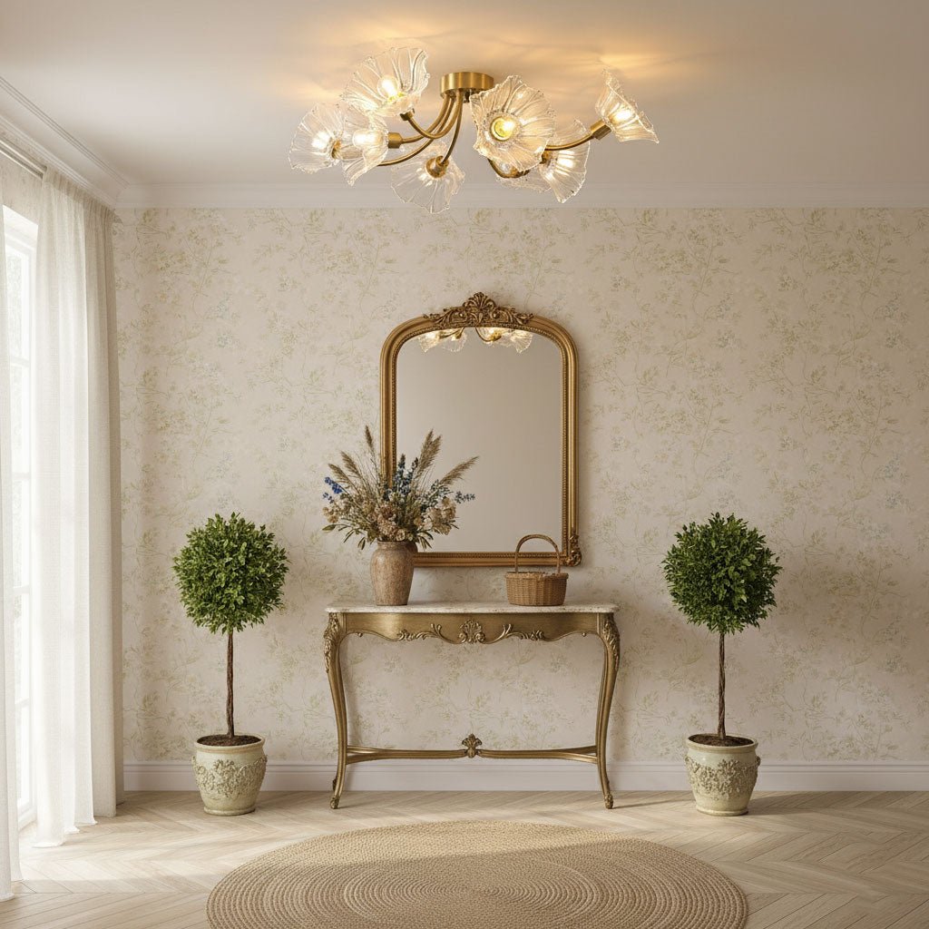 Kalin Flower Glass Ceiling Lamp