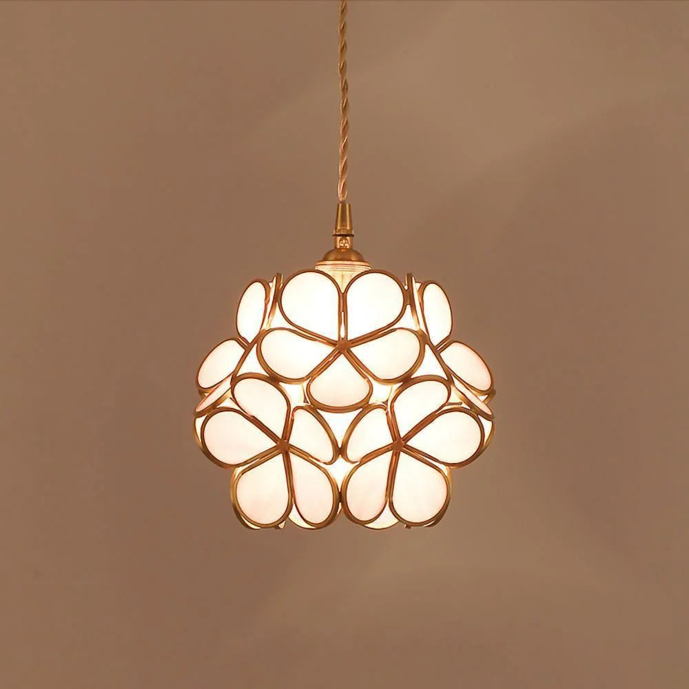 Glass Petal Pendant Light