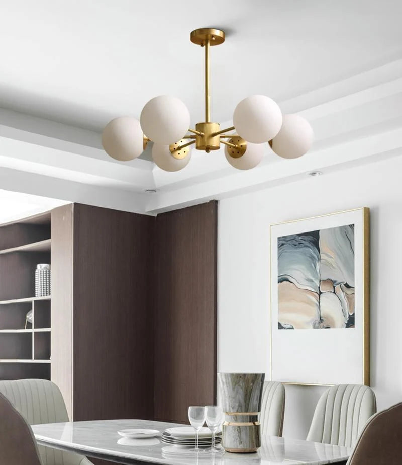 Marlowe Opal Globe Chandelier
