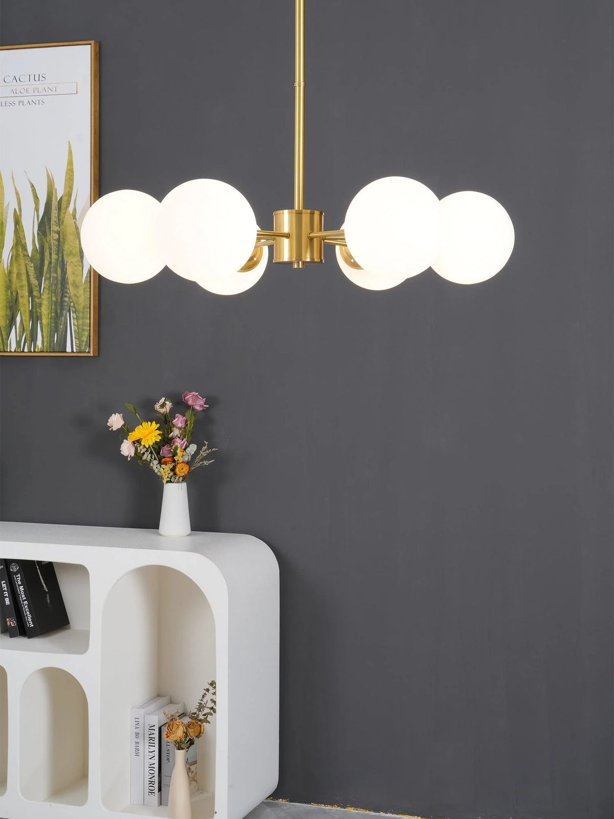 Marlowe Opal Globe Chandelier