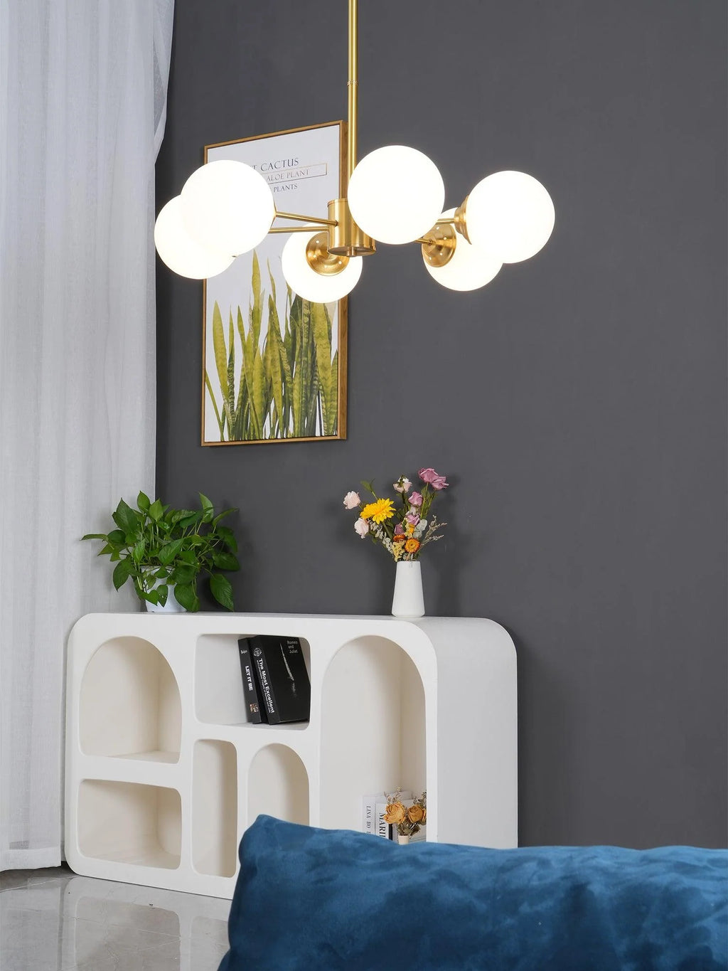 Marlowe Opal Globe Chandelier