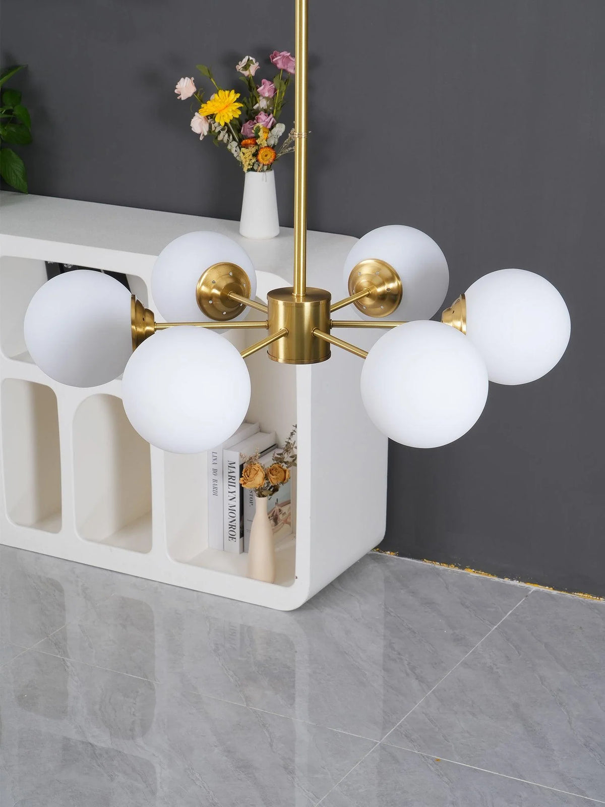 Marlowe Opal Globe Chandelier