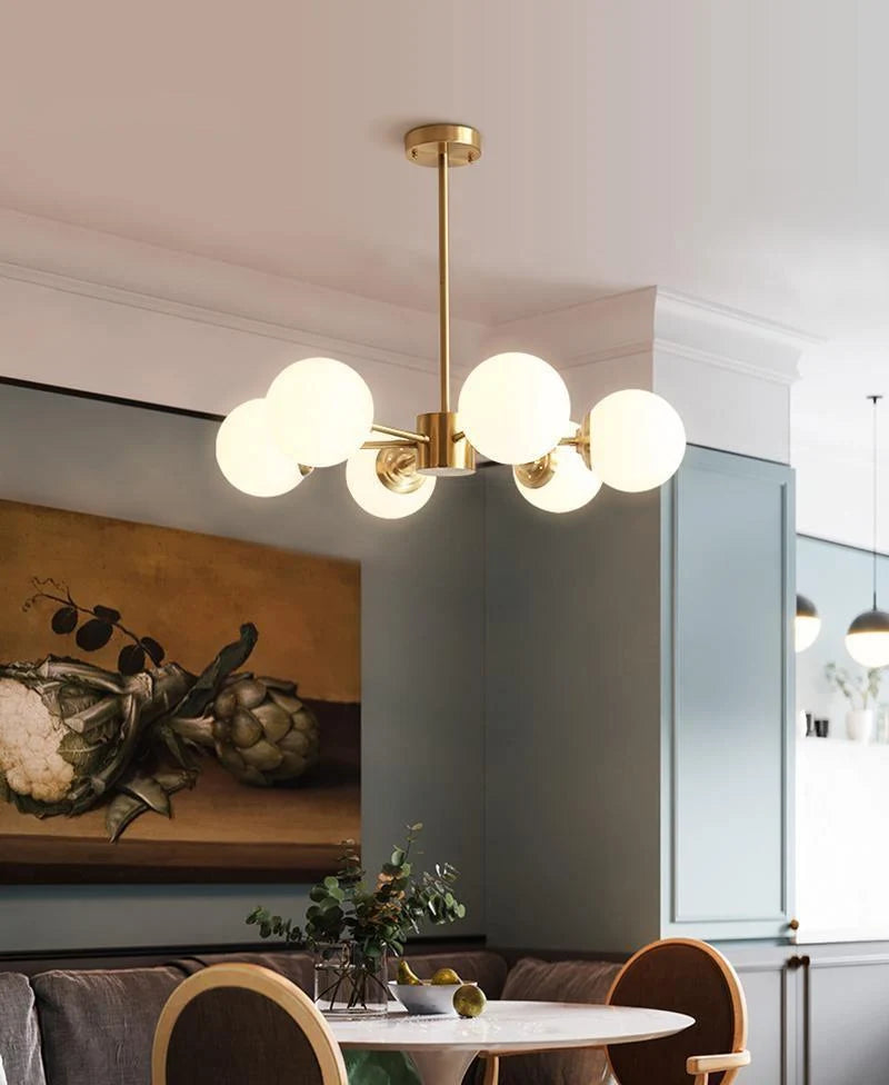 Marlowe Opal Globe Chandelier