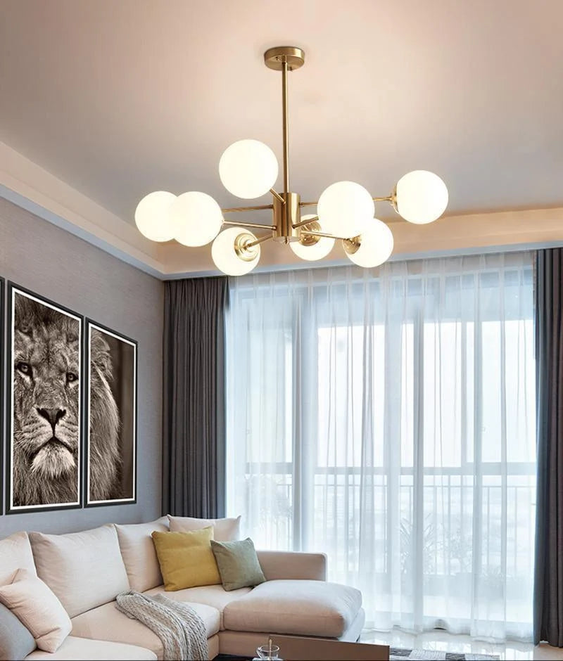 Marlowe Opal Globe Chandelier
