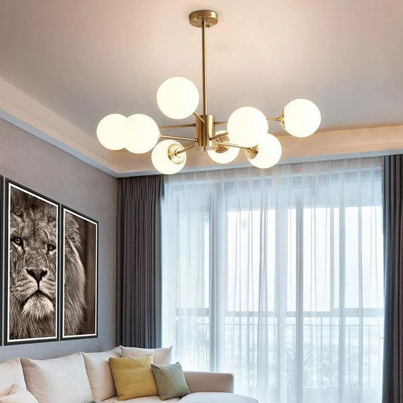 Marlowe Opal Globe Chandelier