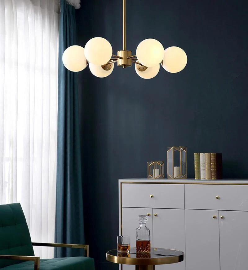 Marlowe Opal Globe Chandelier