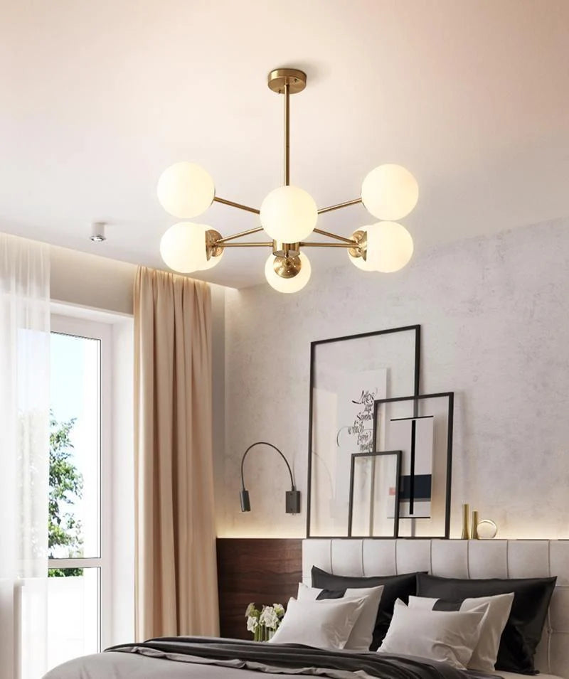 Marlowe Opal Globe Chandelier
