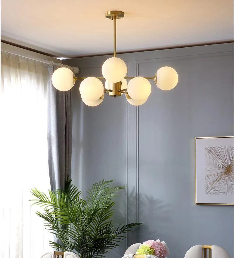 Marlowe Opal Globe Chandelier