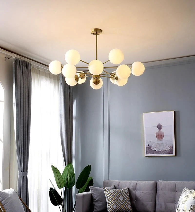 Marlowe Opal Globe Chandelier