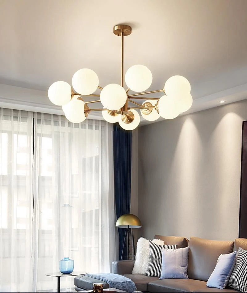 Marlowe Opal Globe Chandelier