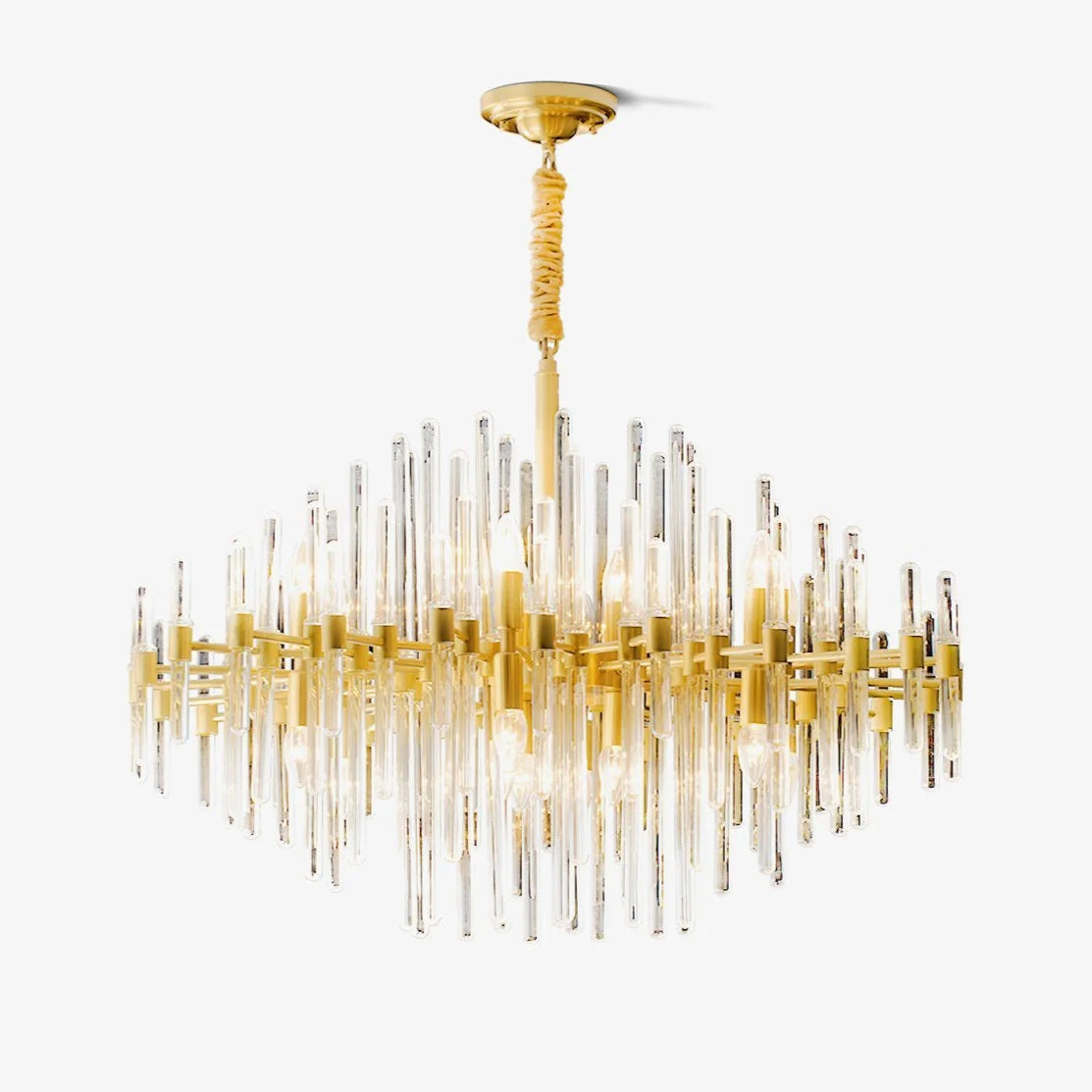 Vintage Antique Brass Chandelier