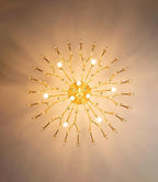 Vintage Antique Brass Chandelier
