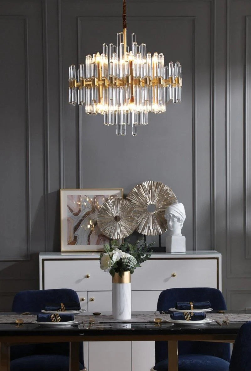 Vintage Antique Brass Chandelier