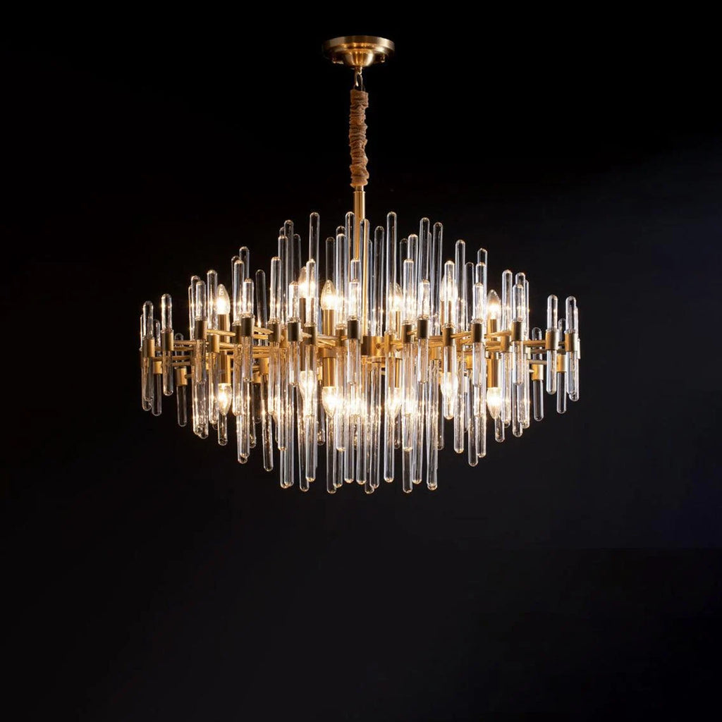 Vintage Antique Brass Chandelier