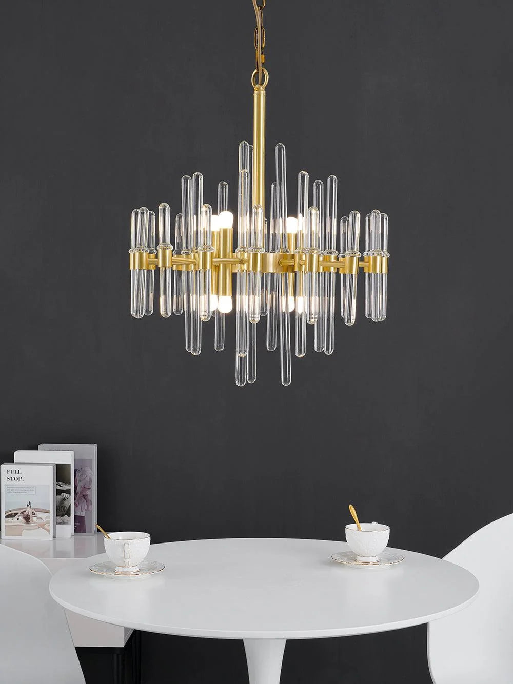 Vintage Antique Brass Chandelier