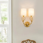 Brass Deer Head Wall Light