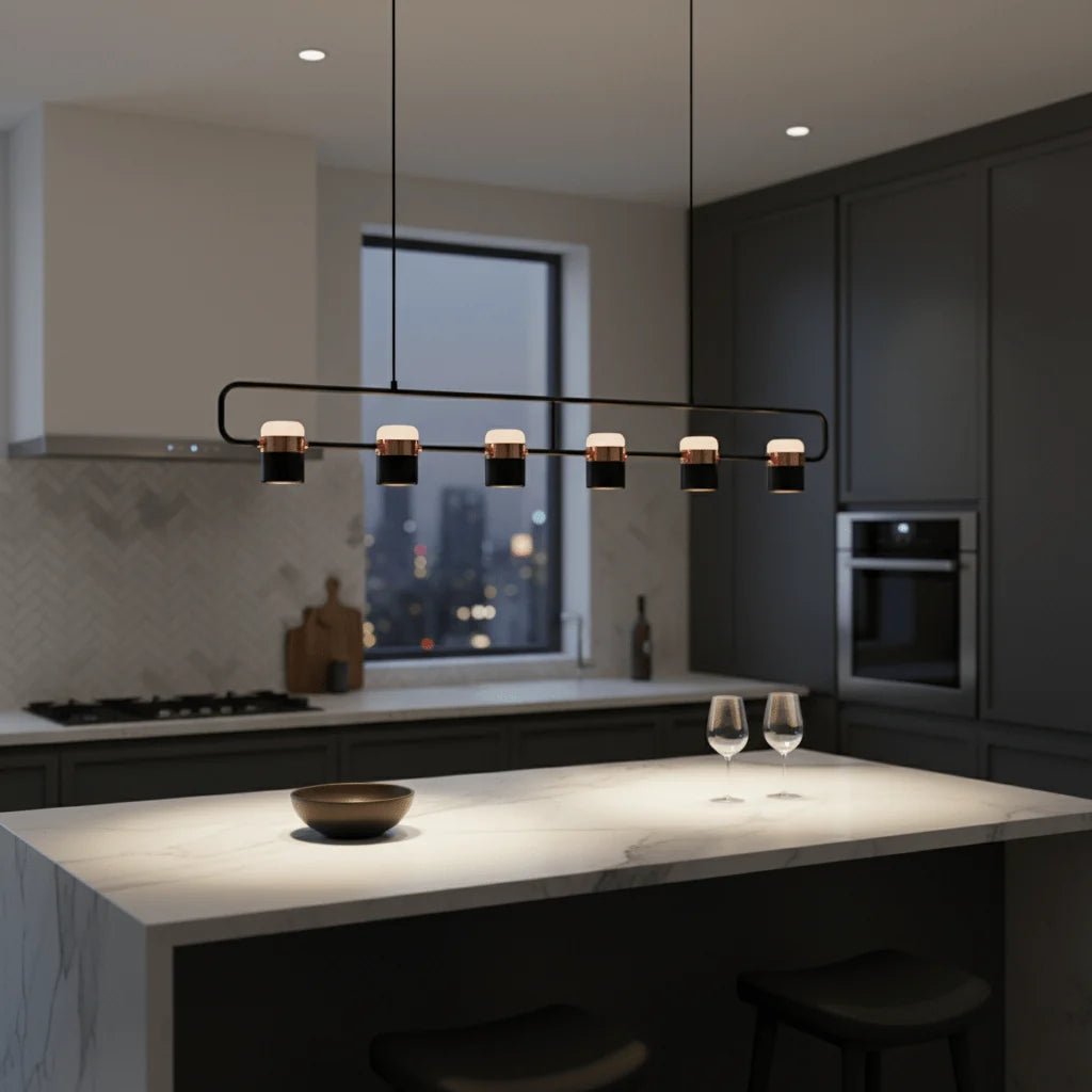 Adjustable Glass Pendant Light