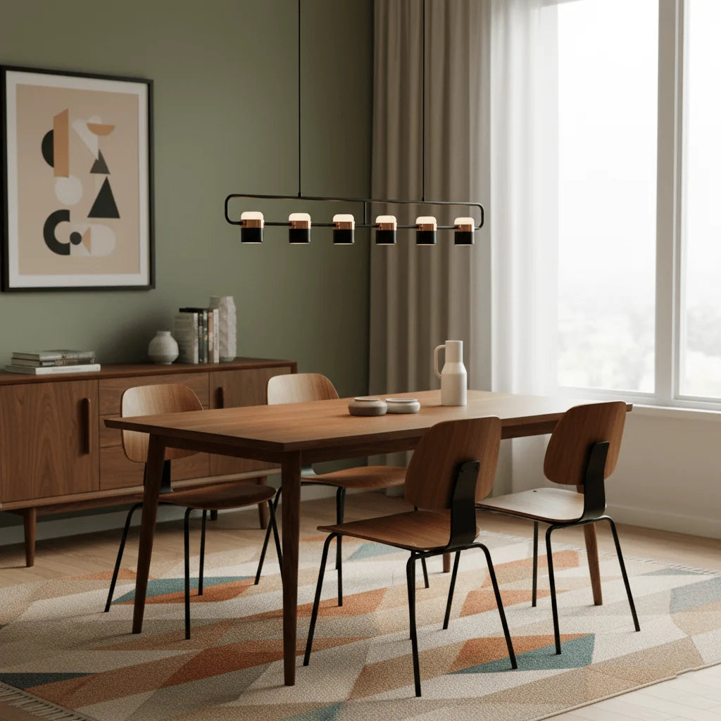 Adjustable Glass Pendant Light