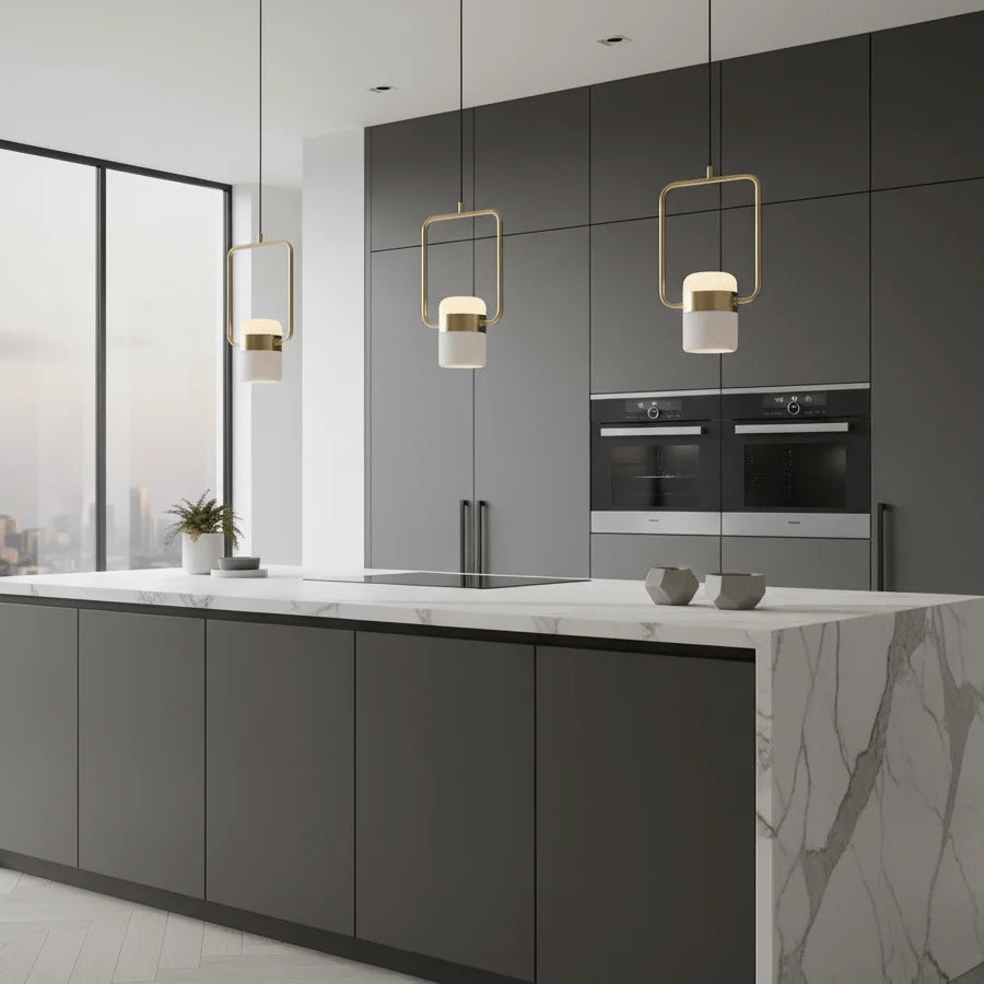 Adjustable Glass Pendant Light