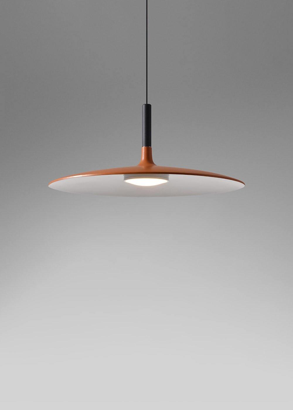 Larkin White Saucer Pendant Light