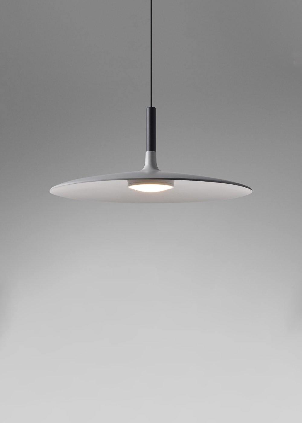 Larkin White Saucer Pendant Light