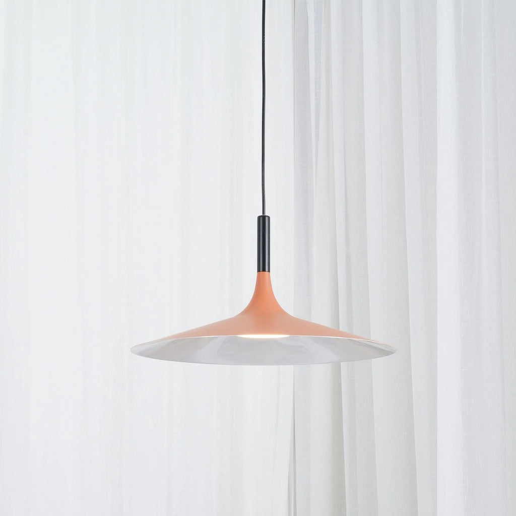 Larkin White Saucer Pendant Light