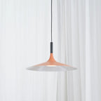Larkin White Saucer Pendant Light