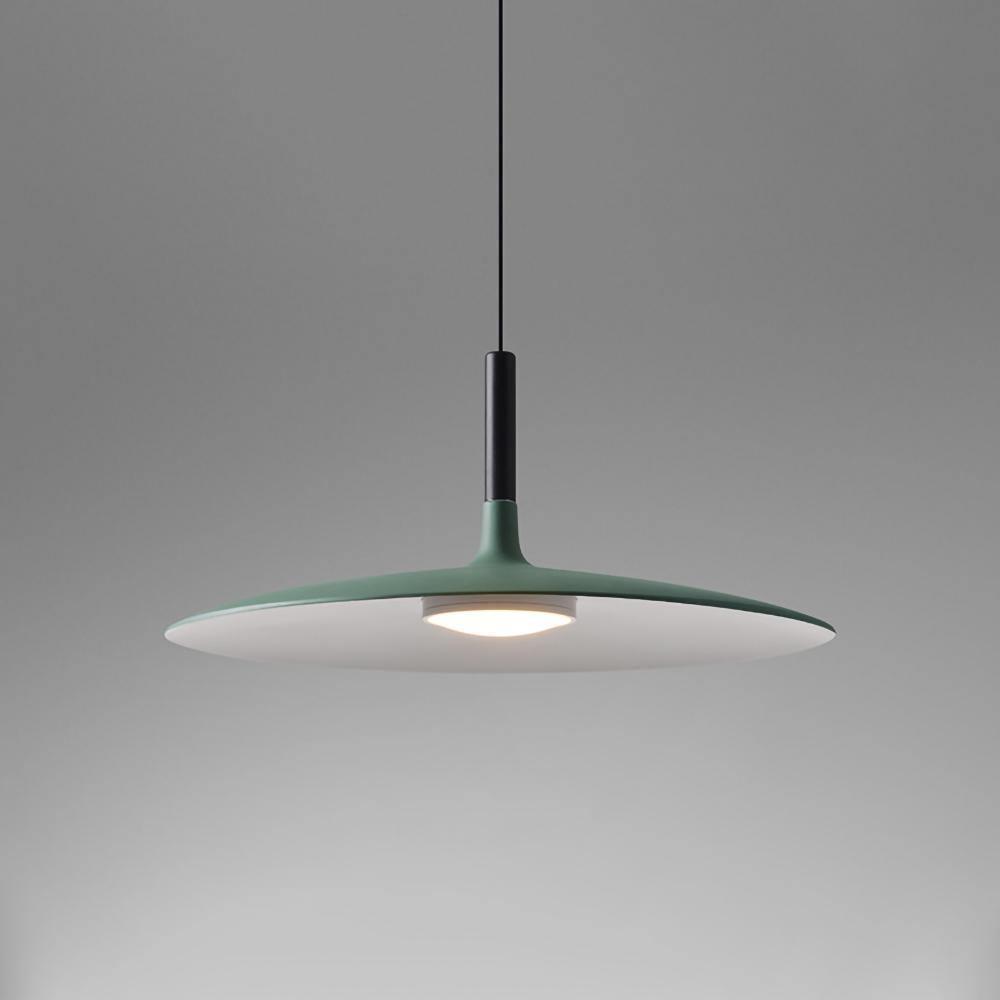 Larkin White Saucer Pendant Light