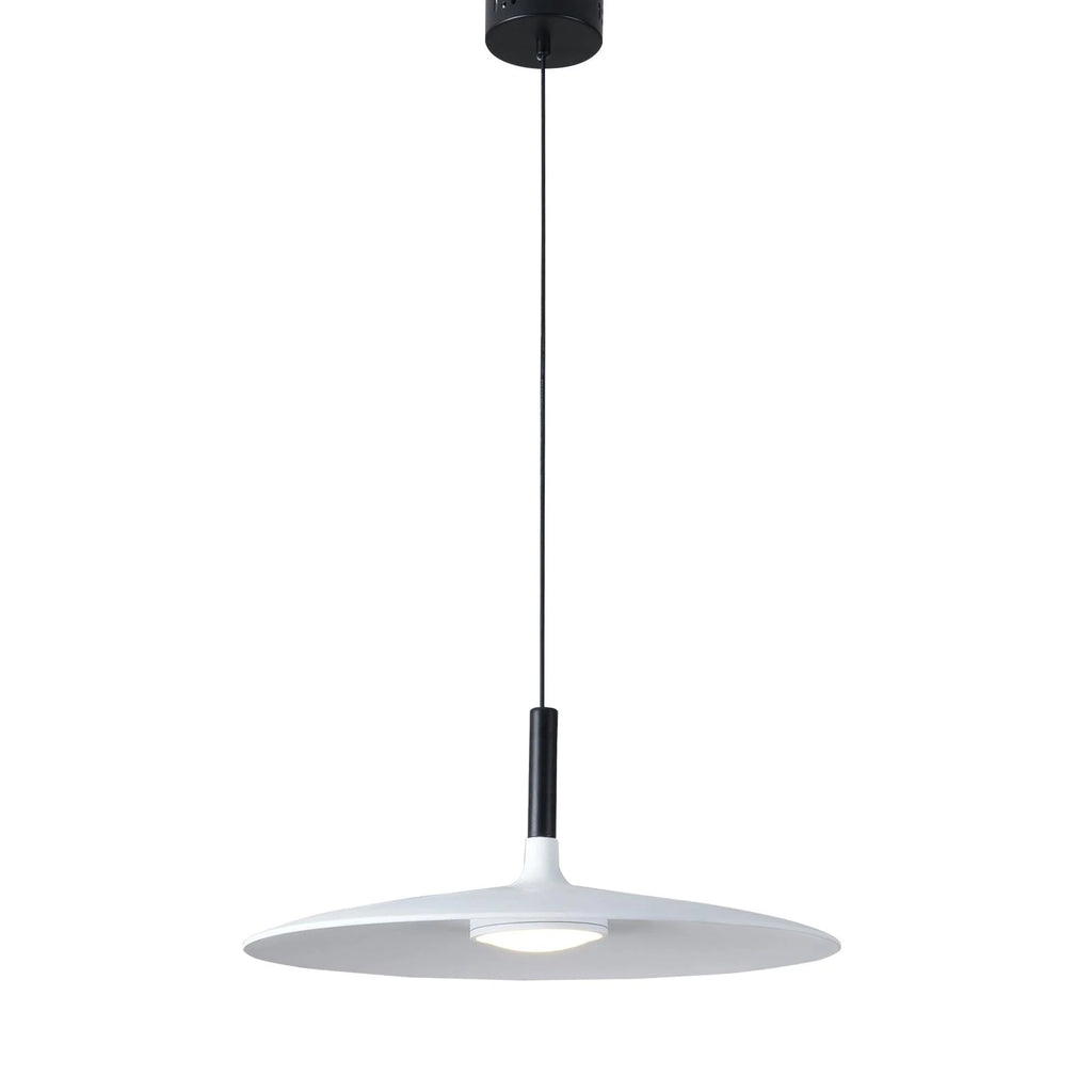 Larkin White Saucer Pendant Light