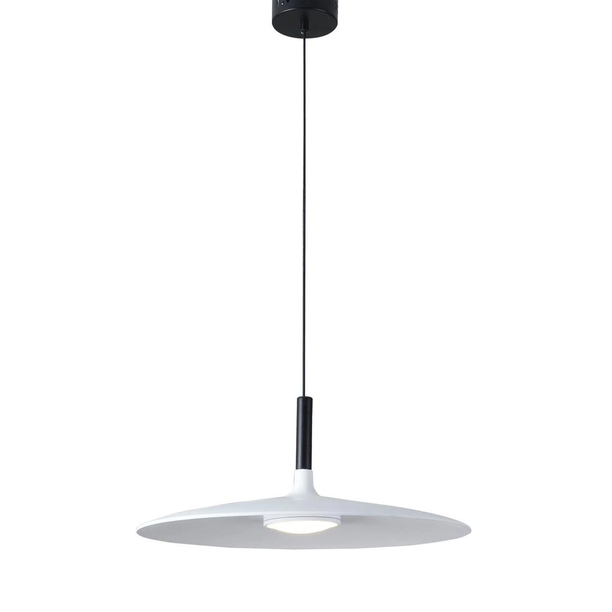Larkin White Saucer Pendant Light