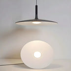 Larkin White Saucer Pendant Light