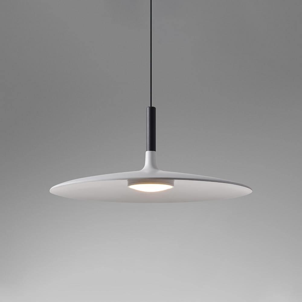 Larkin White Saucer Pendant Light