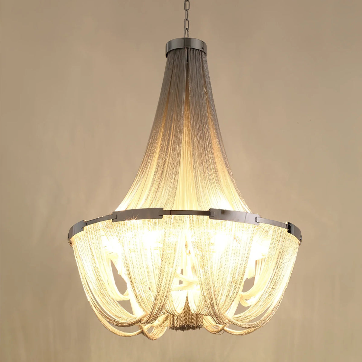 Tassel Aluminum Chain Chandelier