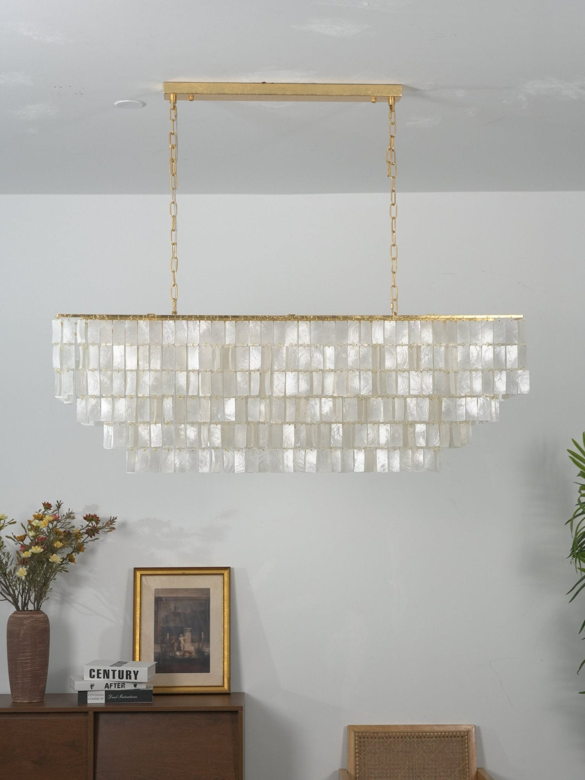 Round Shell Chandelier
